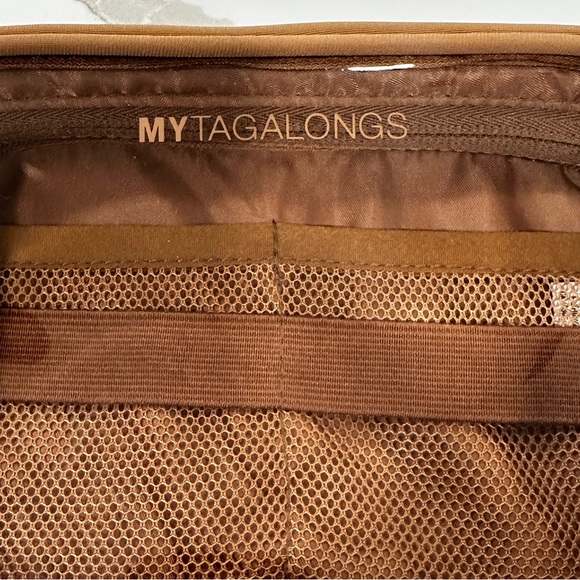 MYTAGALONGS Neoprene Organizer Pouch - Toiletry & Tech Bag - Camel/Tan - Picture 2 of 8